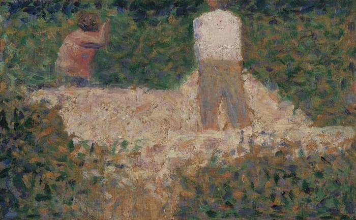 Georges Seurat Two Stonebreakers Norge oil painting art